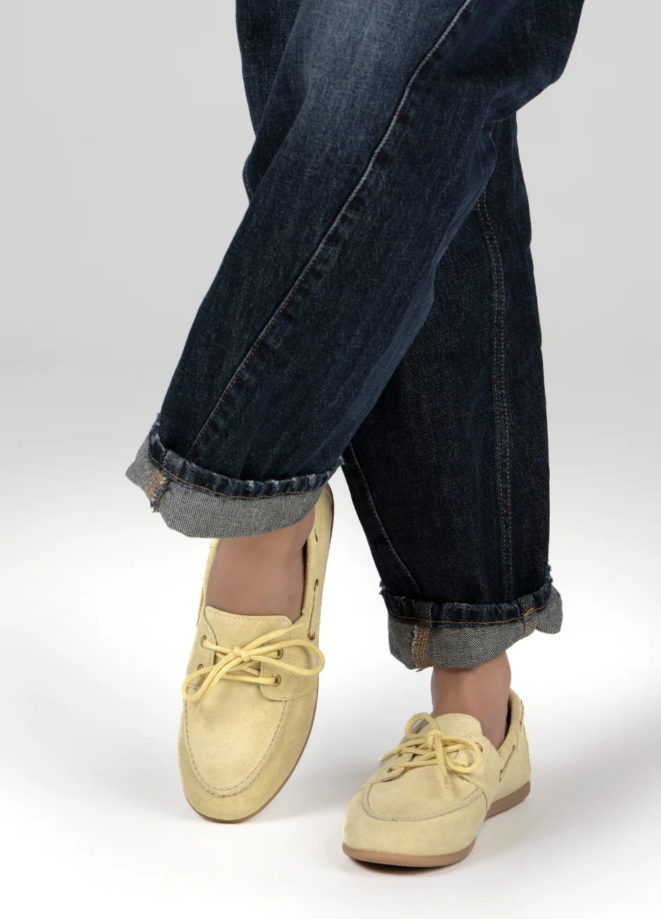 LATTY mocassins - lichtgeel