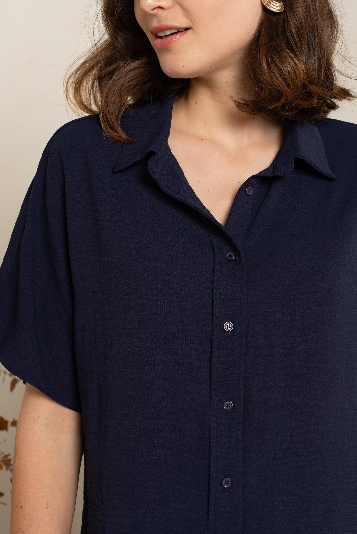 Basic blouse KM - marine