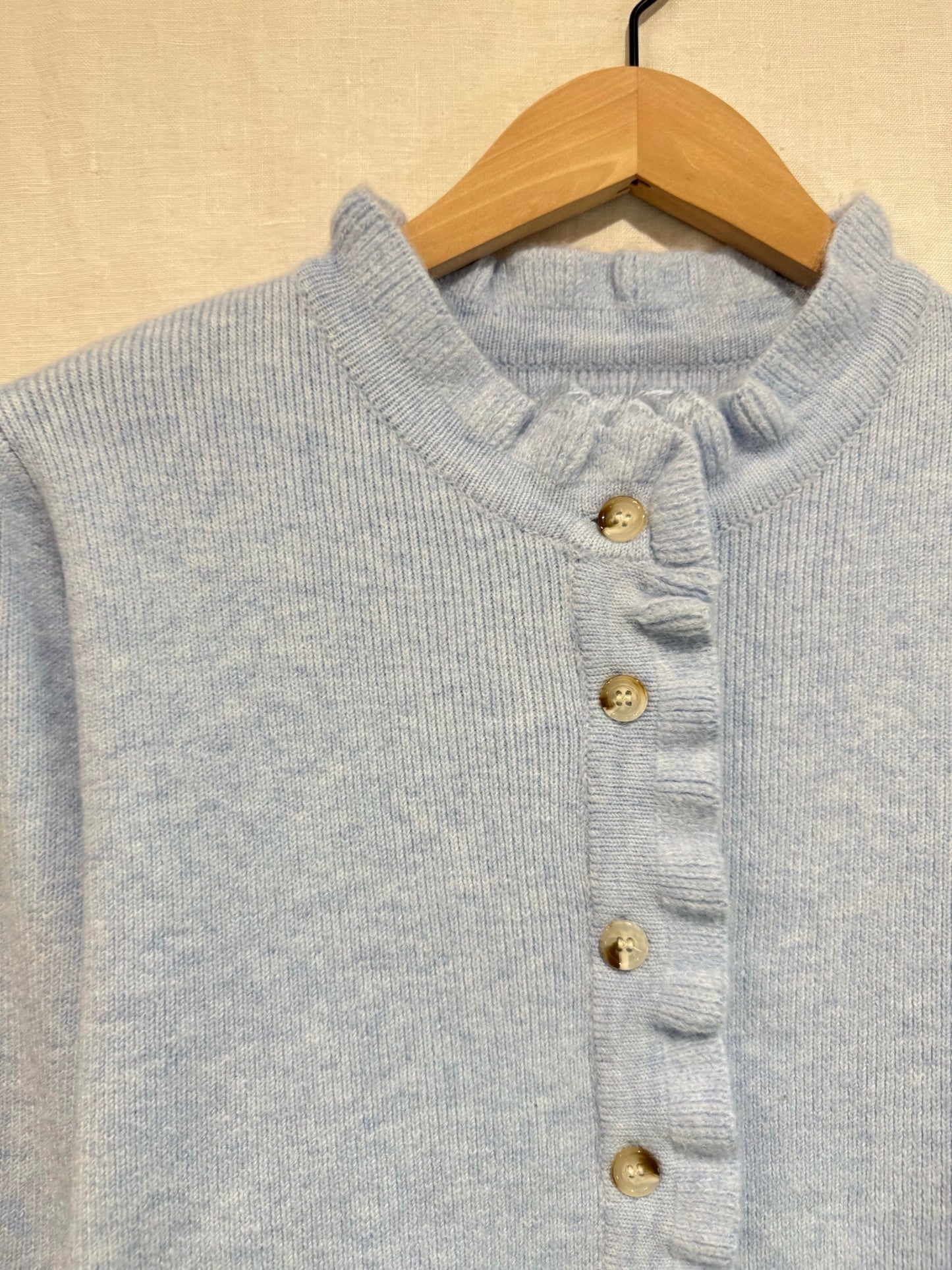 Gilet knoopsluiting frul - lichtblauw