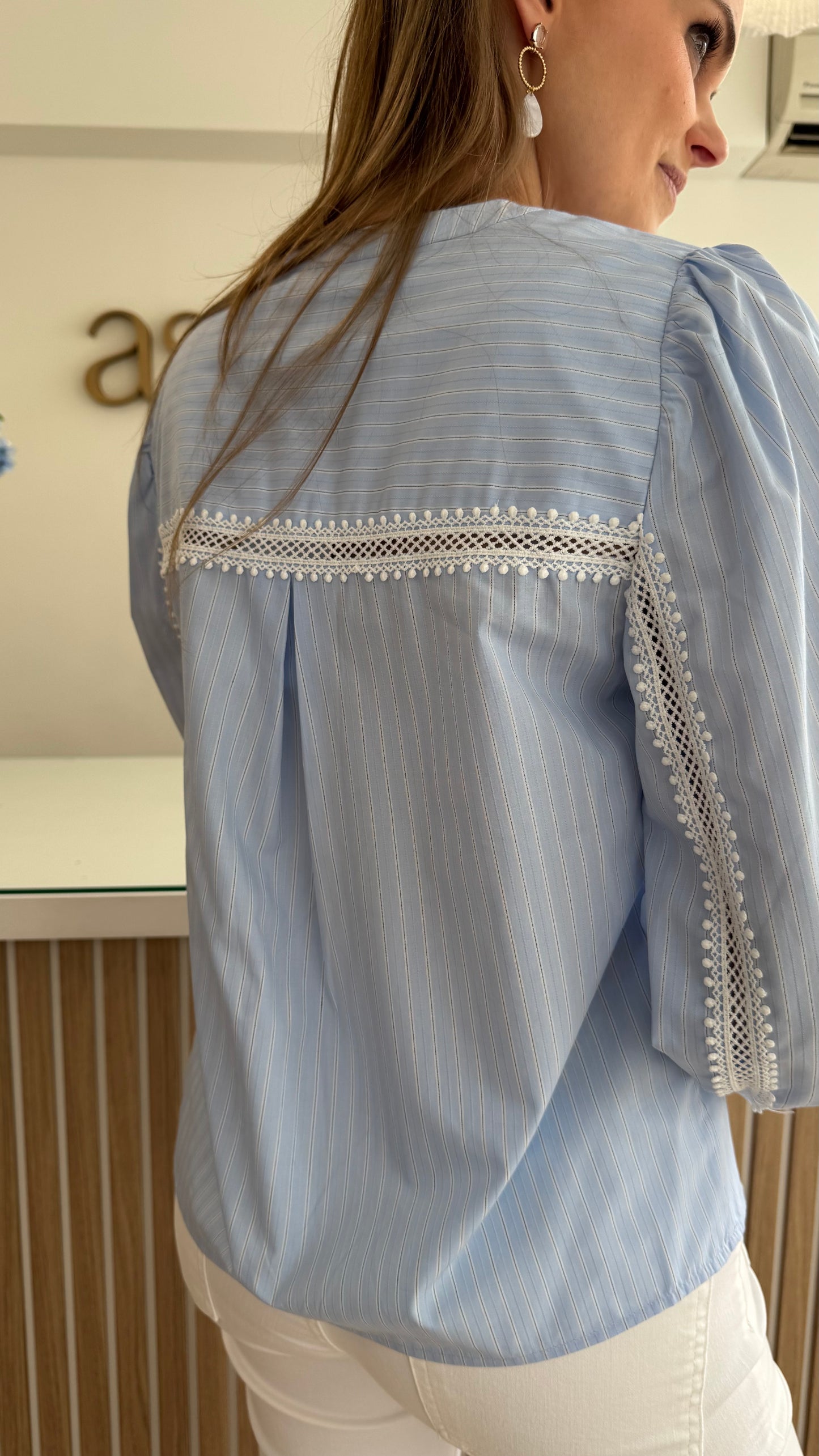 Jada blouse - lichtblauw