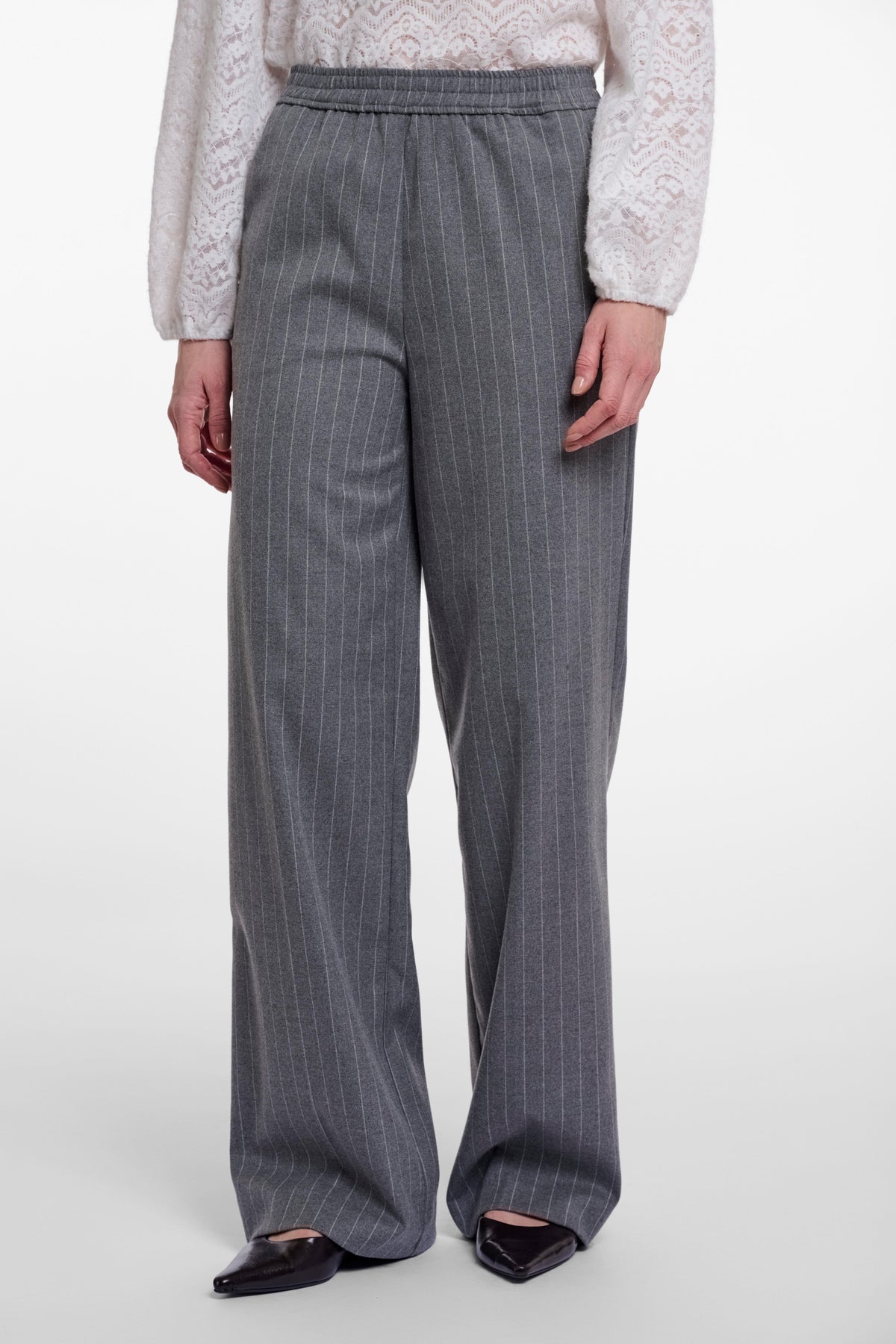 Joko broek met krijtstreep - grijs