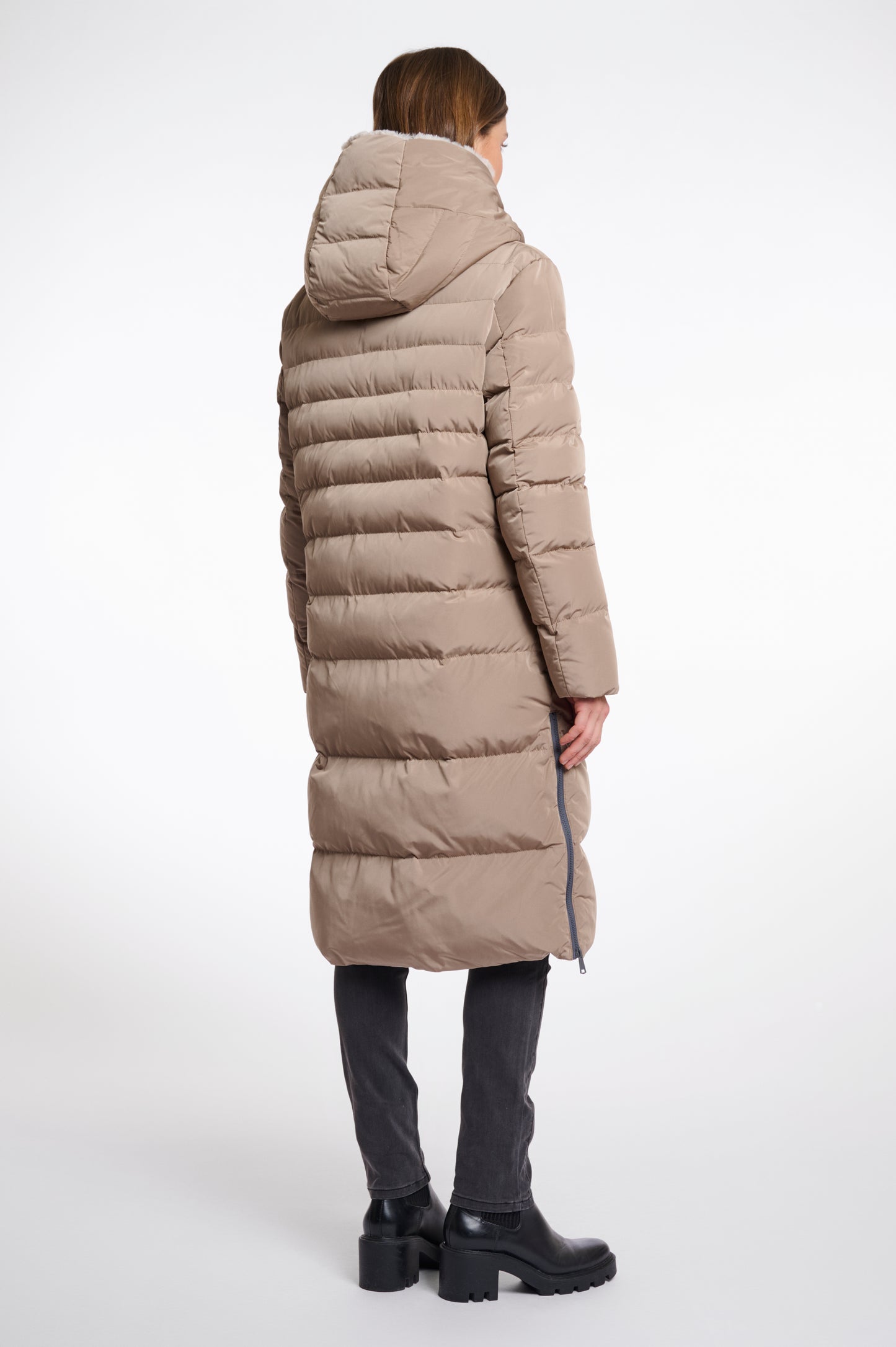 Keilafur hooded coat - Toffee