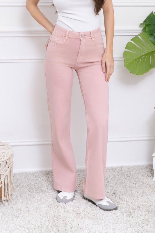 Jeans stretch - lichtroze