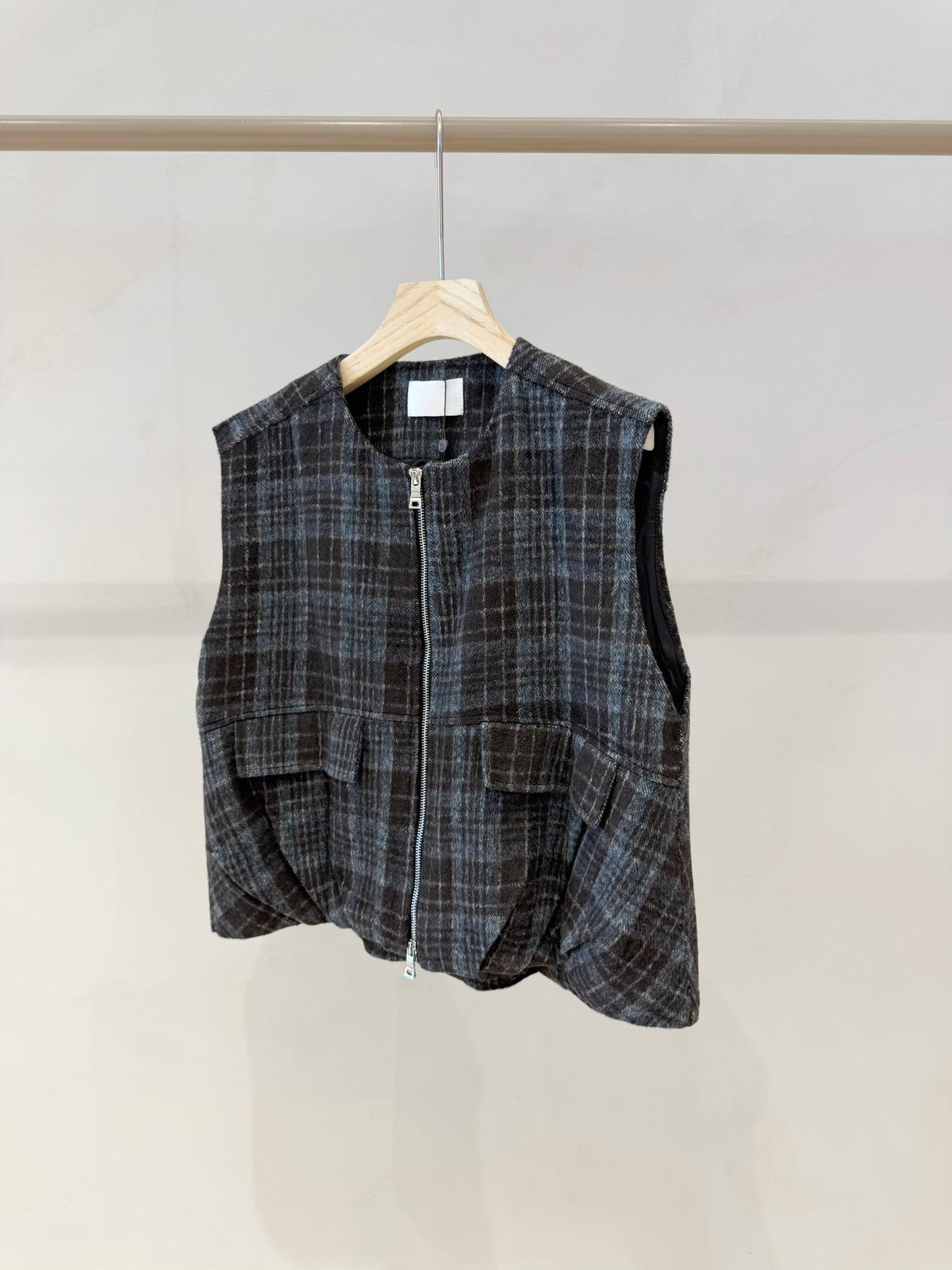 Geruite jacket ZM - blauw/bruin