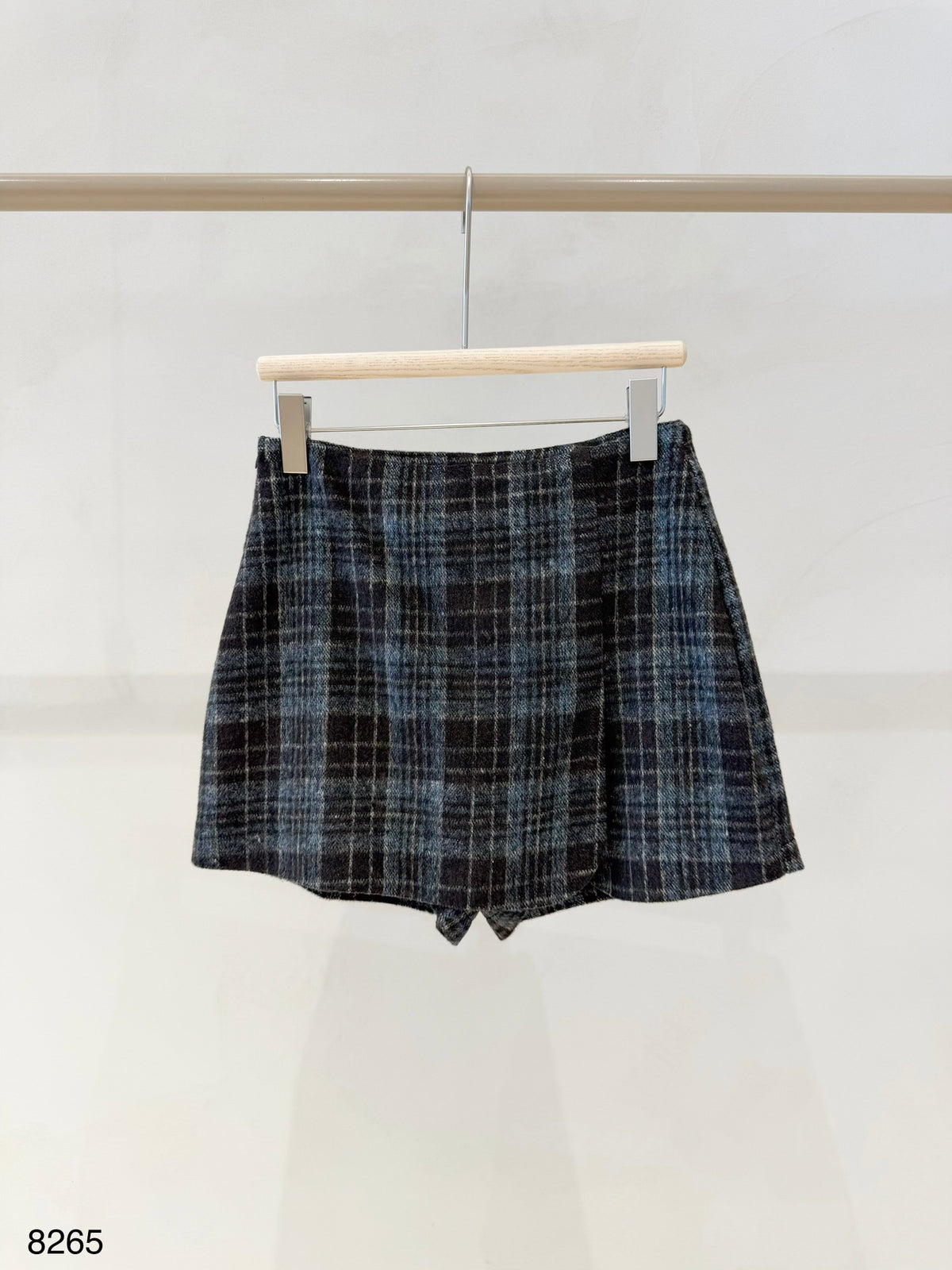 Geruite skort - blauw/bruin
