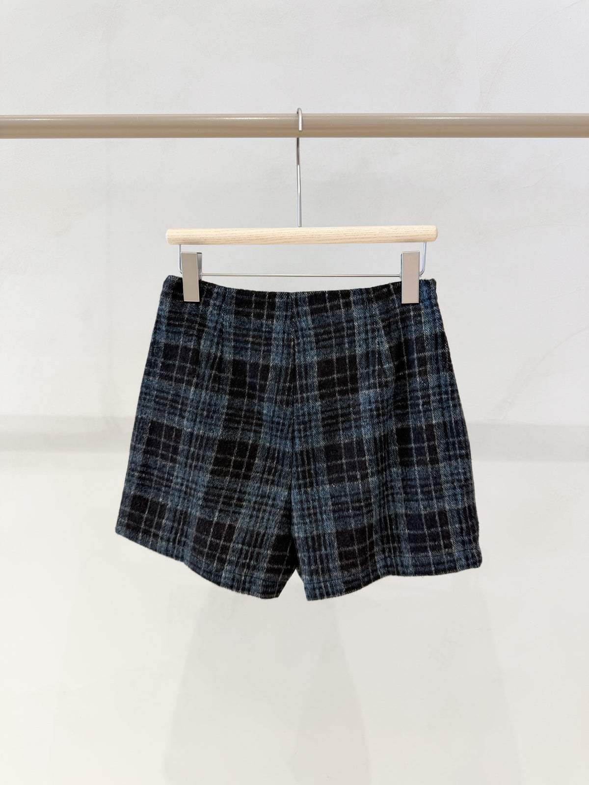 Geruite skort - blauw/bruin