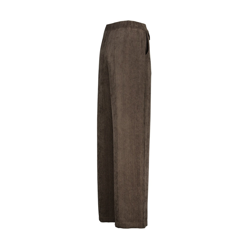 Merced velour broek - bruin