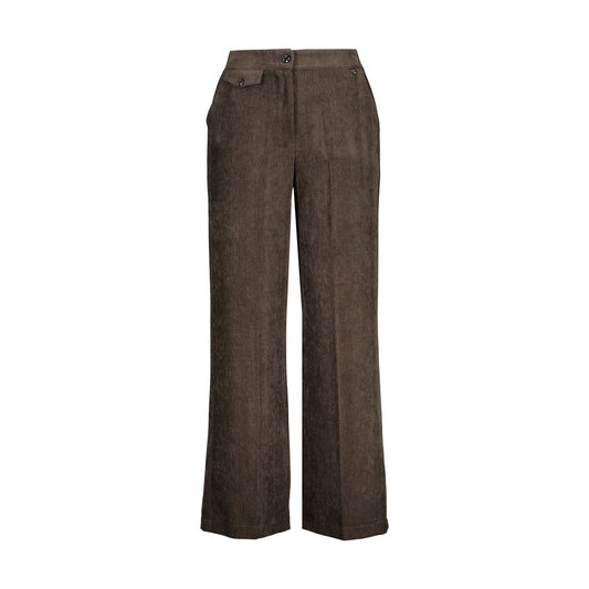 Merced velour broek - bruin