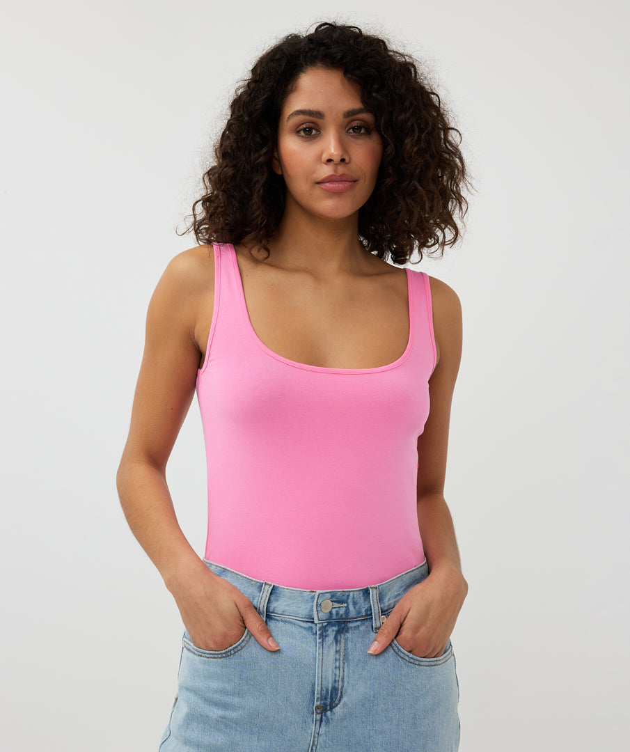 30009 singlet basic - rose