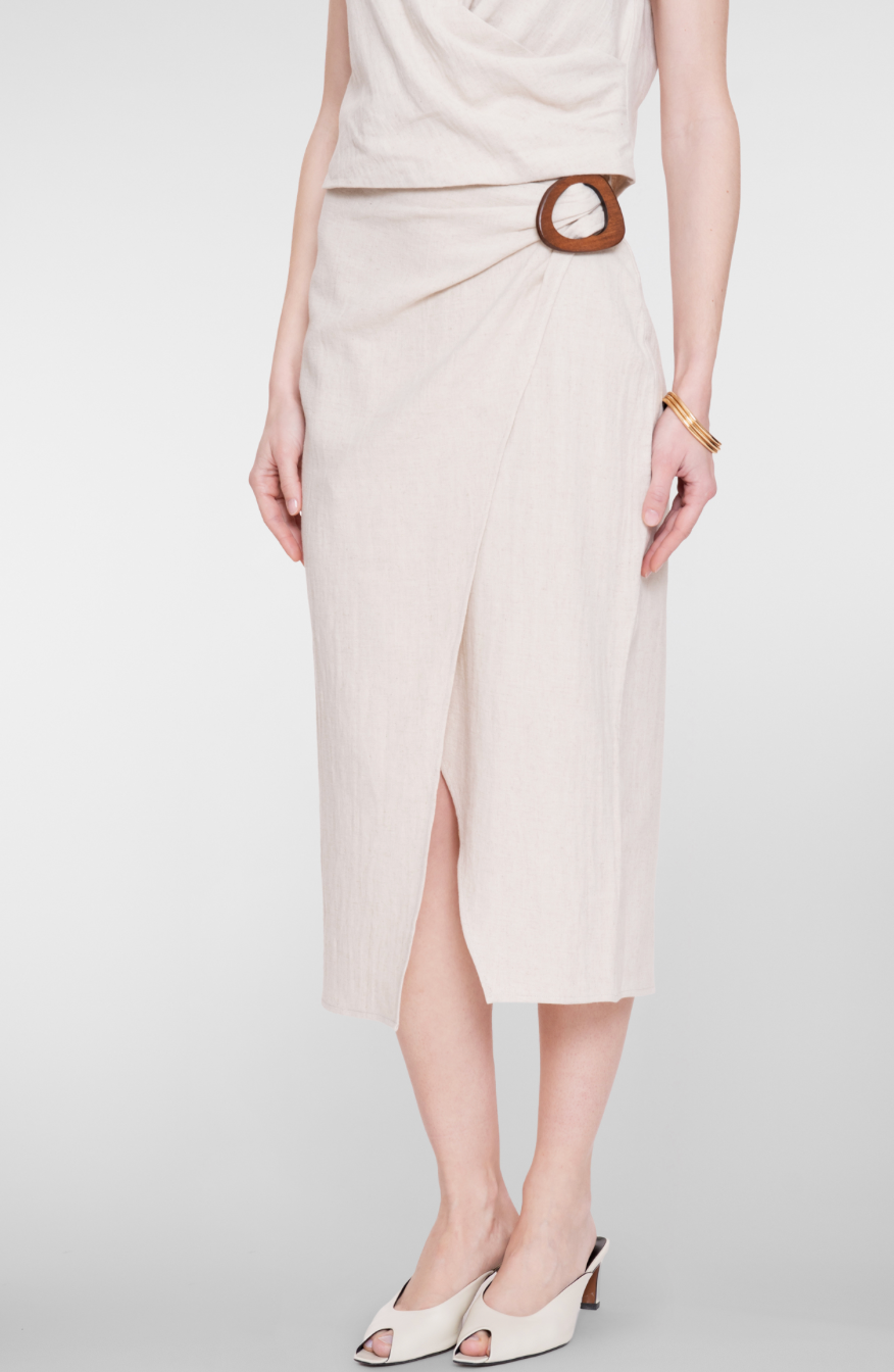overslag rok - beige