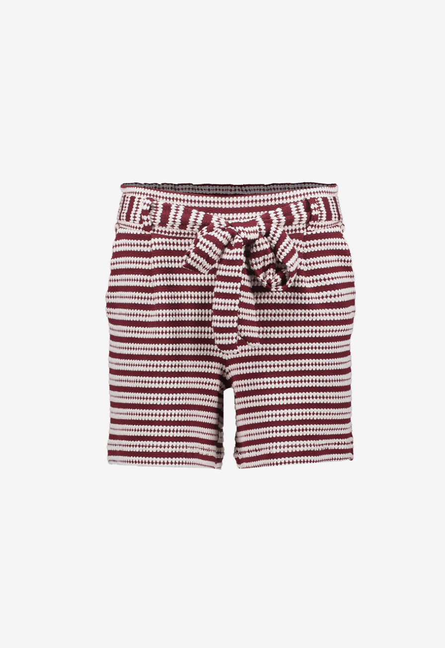 Short print - Bordeaux/ecru