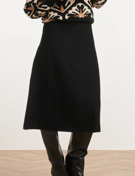 Rok tricot - zwart