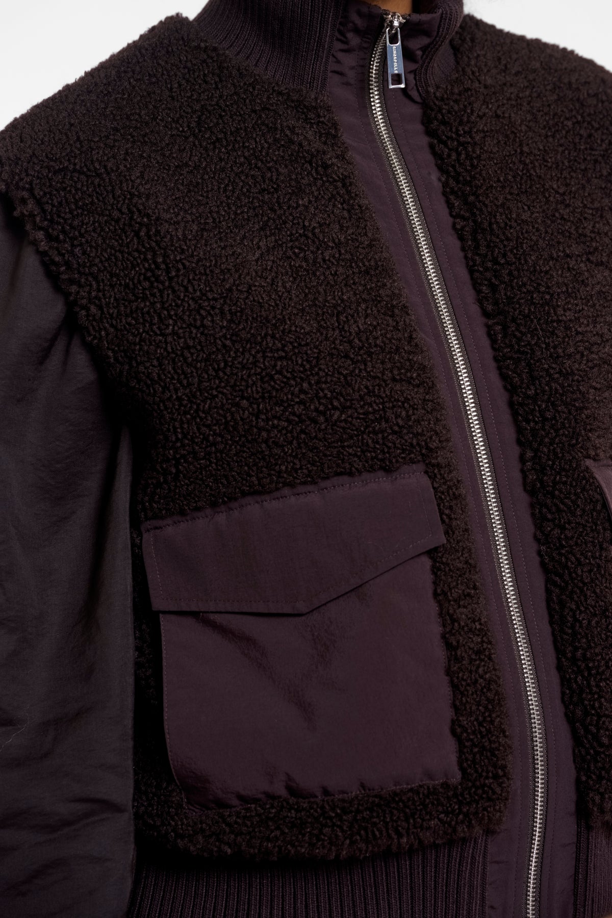 Bodywarmer teddy - bruin