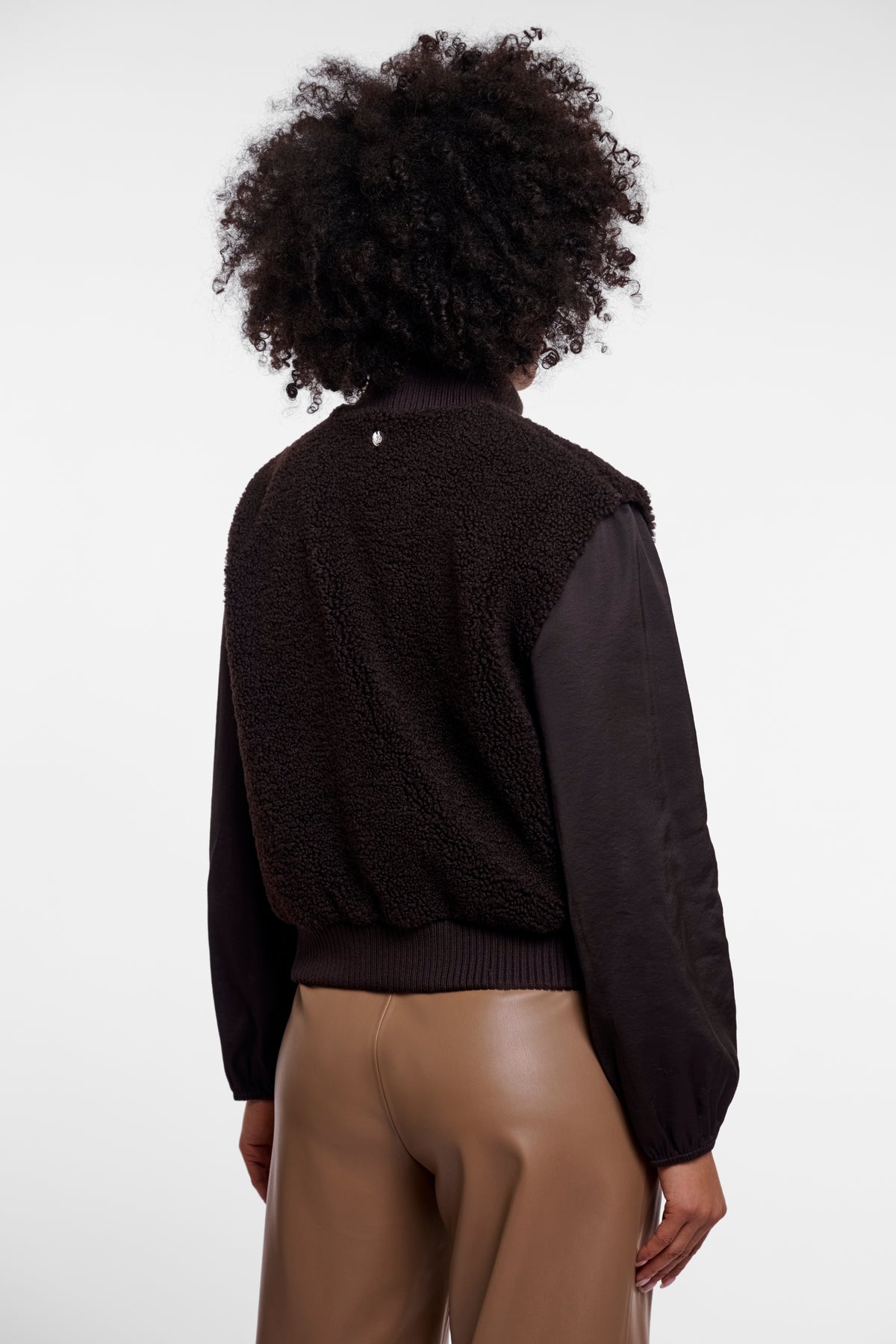 Bodywarmer teddy - bruin