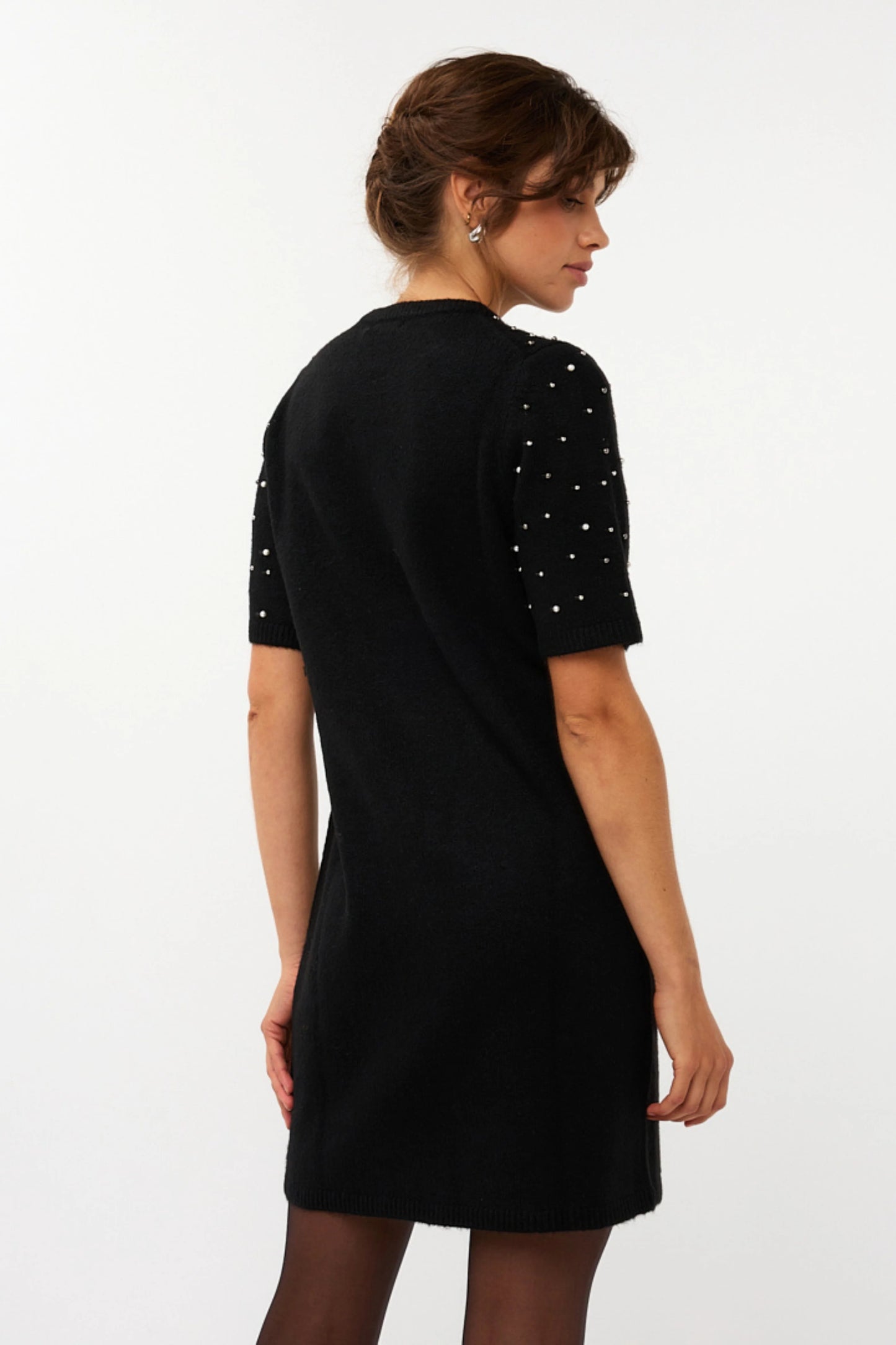 07712 Dress pearls - black