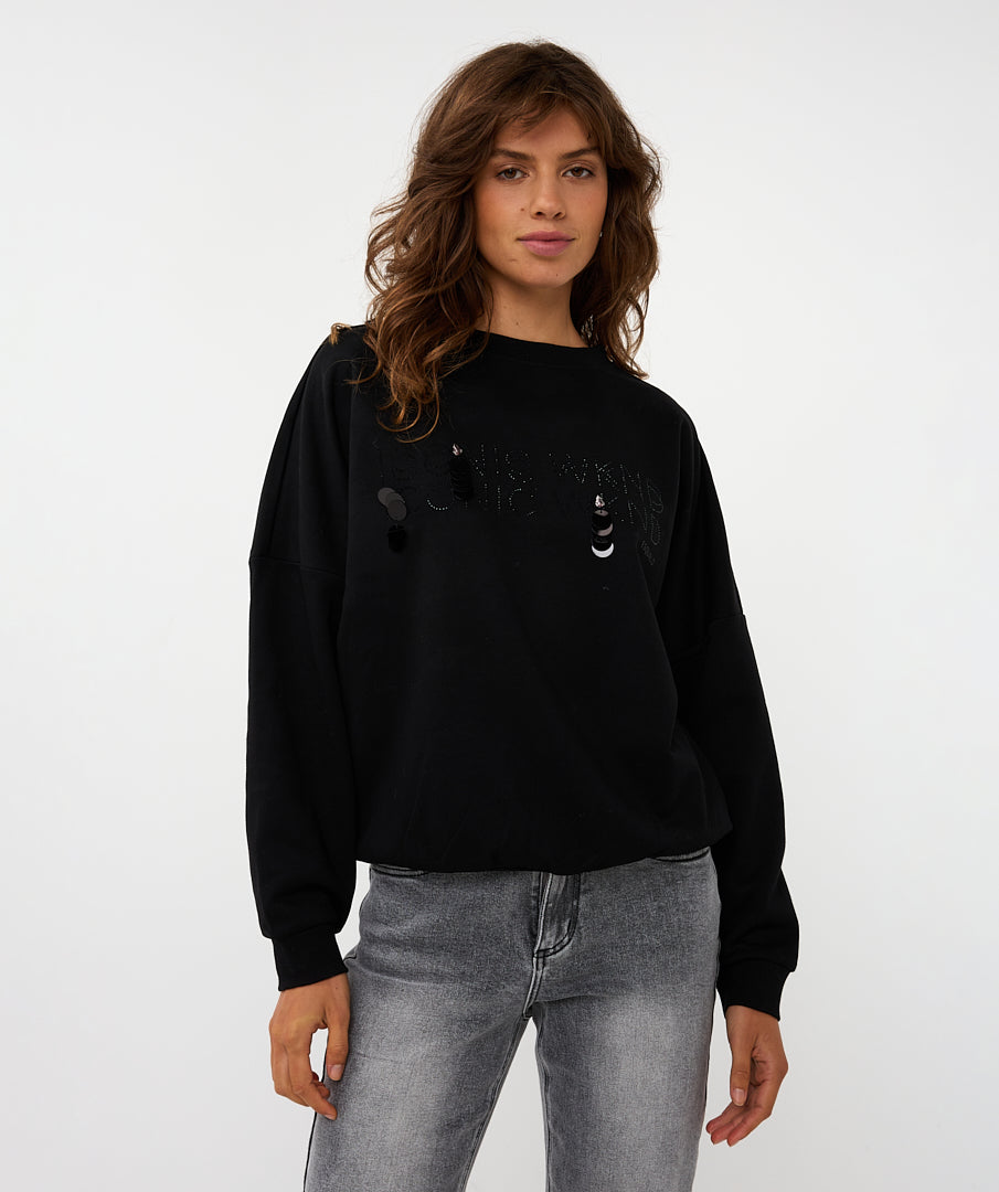 05718 sweater iconic weekend - black