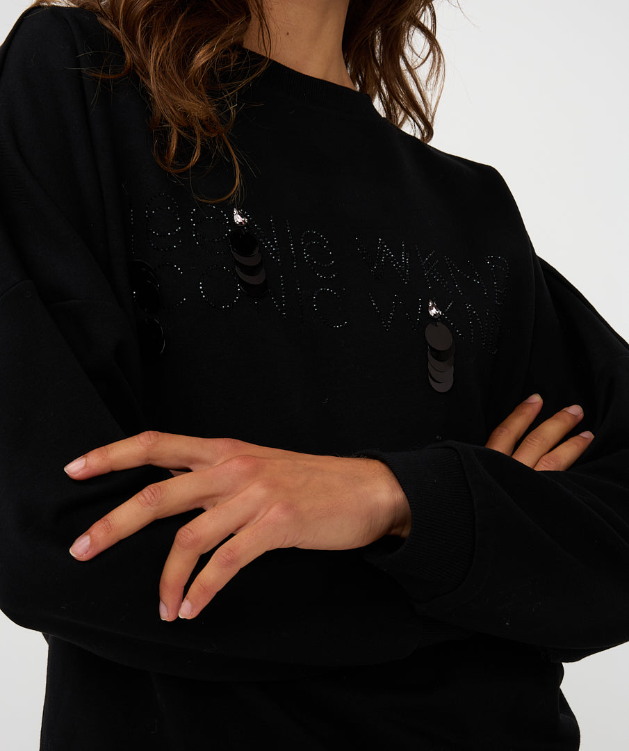 05718 sweater iconic weekend - black