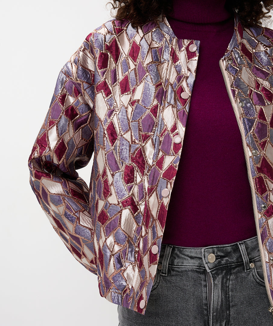 19700 jacket bomber metallic - print