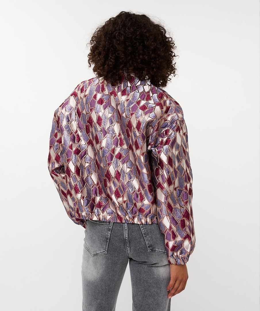 19700 jacket bomber metallic - print