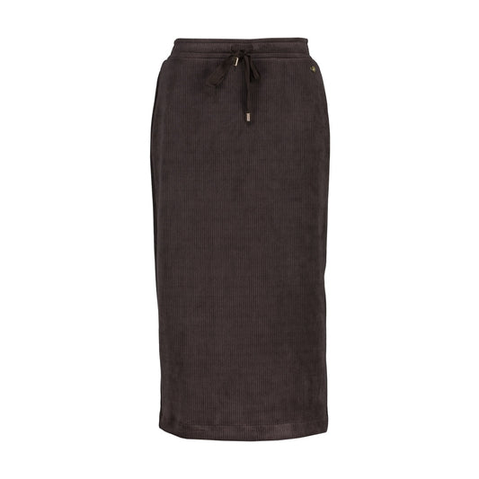 Damme rib skirt - choco