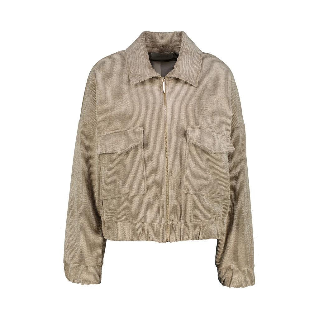 Graz rib jacket - taupe