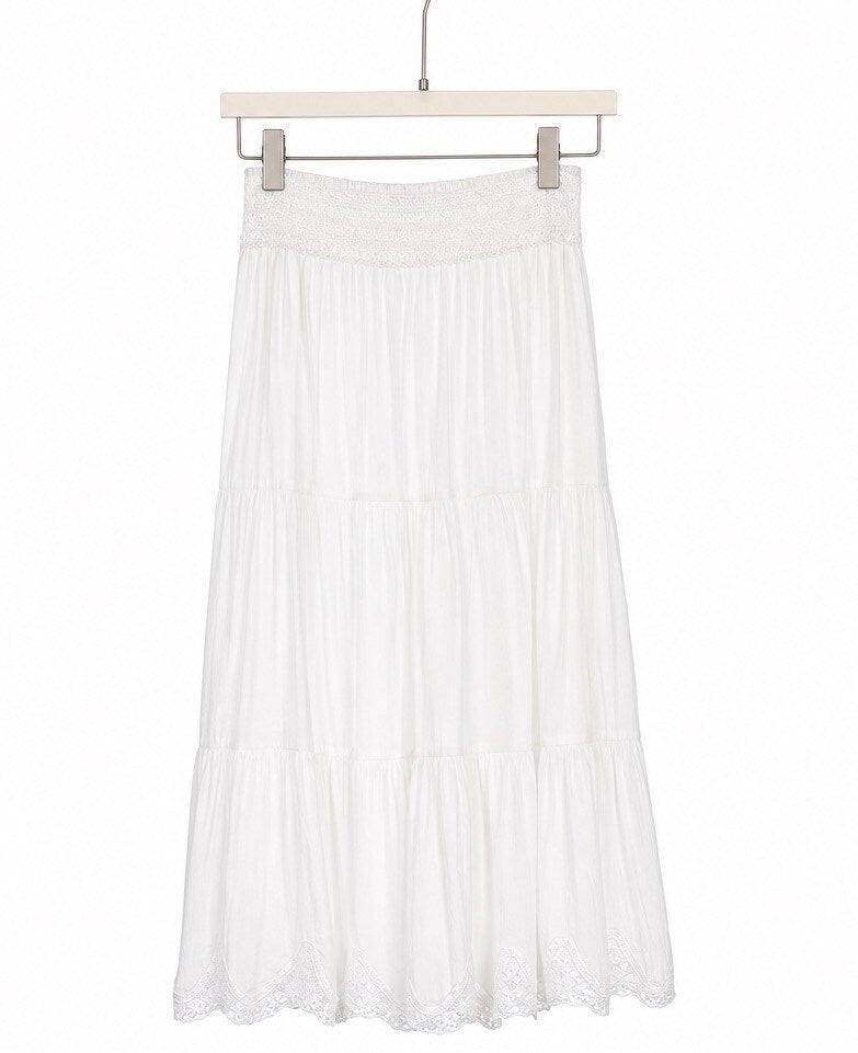 Amélie Maxi Rok - Wit