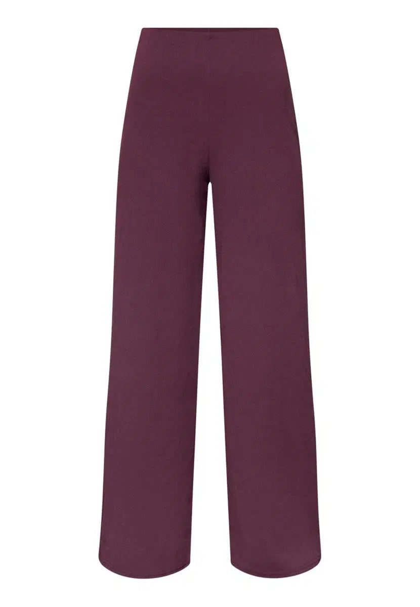 Broek op rekker - burgundy